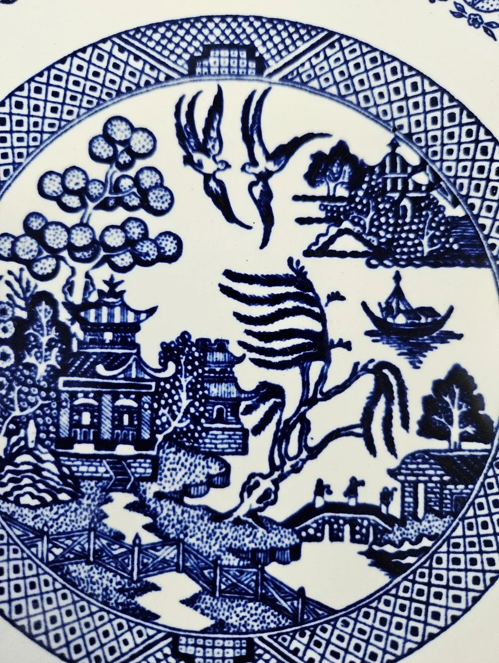 Vintage Antique? Blue Willow Pattern 9